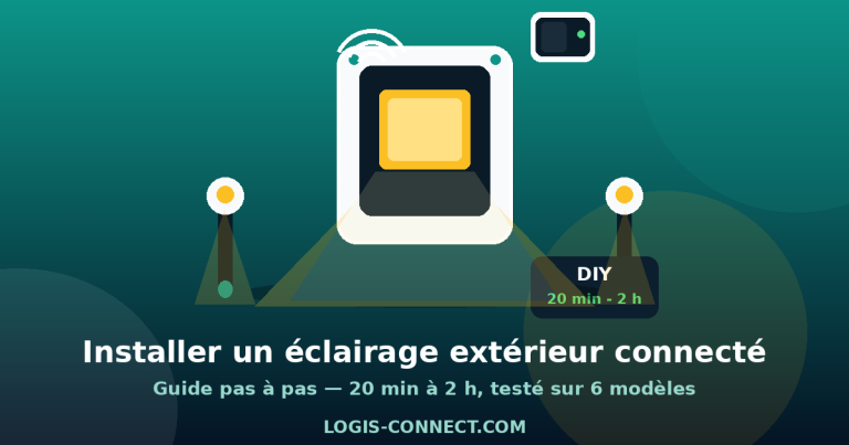 Comment installer un éclairage extérieur connecté : guide pas à pas 2026