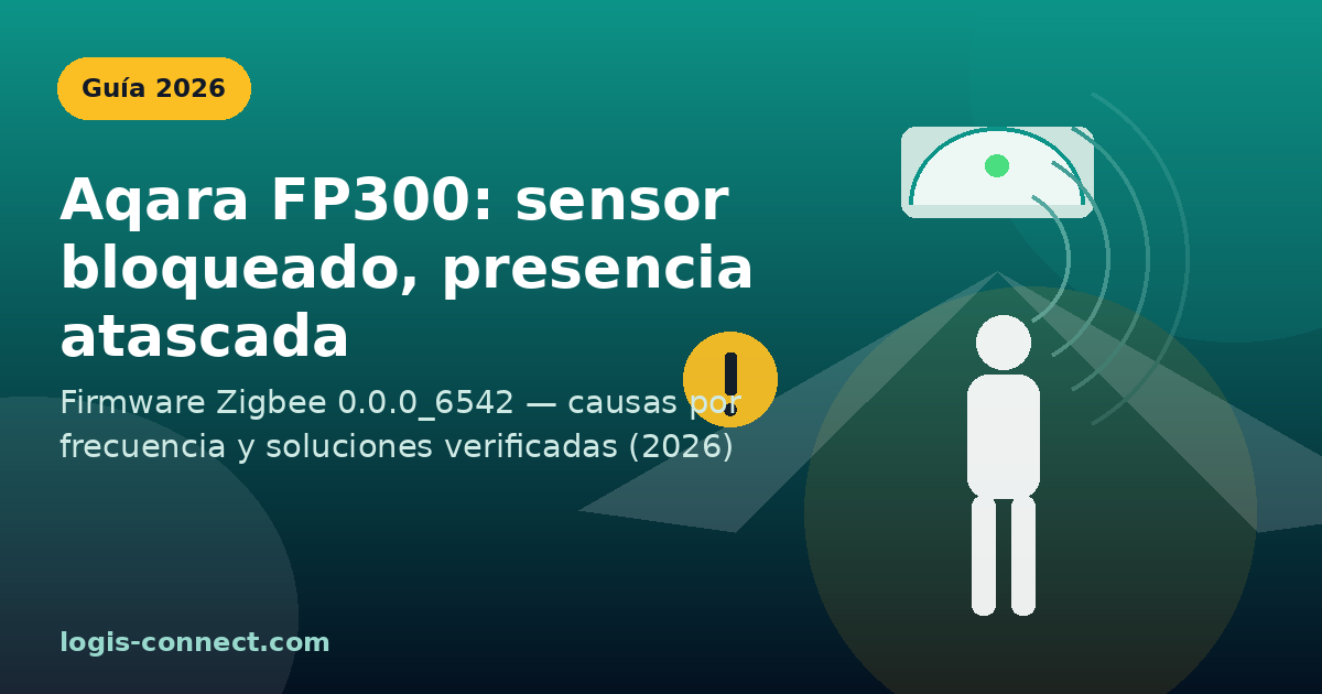 Sensor de presencia Aqara FP300 bloqueado y presencia atascada tras el firmware Zigbee 6542 — guía 2026