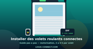 Installer des volets roulants connectés : guide pas à pas 2026