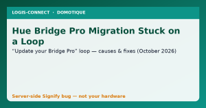 Hue Bridge Pro Migration Stuck on “Update Your Bridge Pro”? Why It’s a Known Bug (October 2026)
